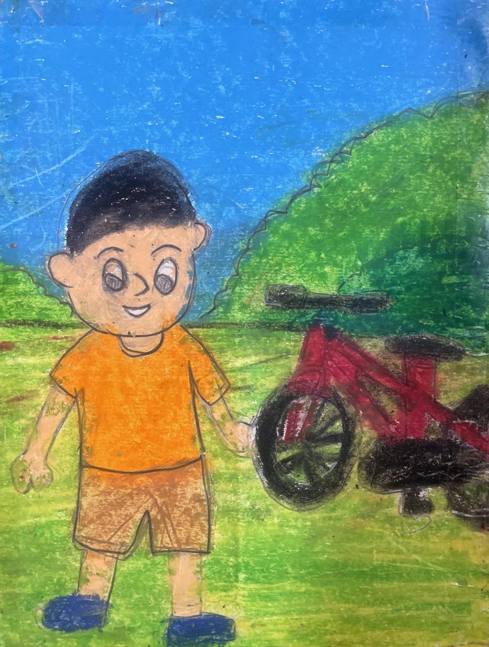 Saru Gets a new Bicycel